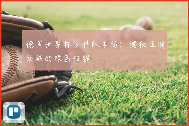 德国世界杯沙特队专访：揭秘亚洲劲旅的绿茵征程