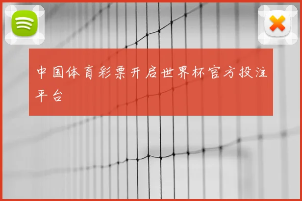 中国体育彩票开启世界杯官方投注平台