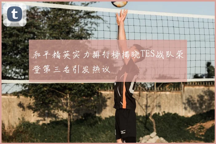 和平精英实力排行榜揭晓TES战队荣登第三名引发热议